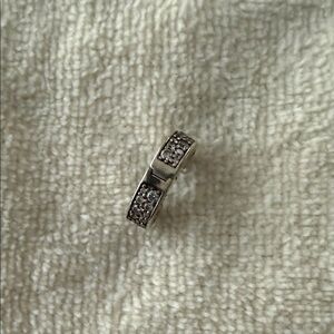 Pandora Silver bead spacer  with Sparkling Accents